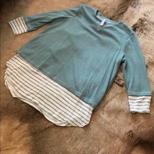 Waffle knit top